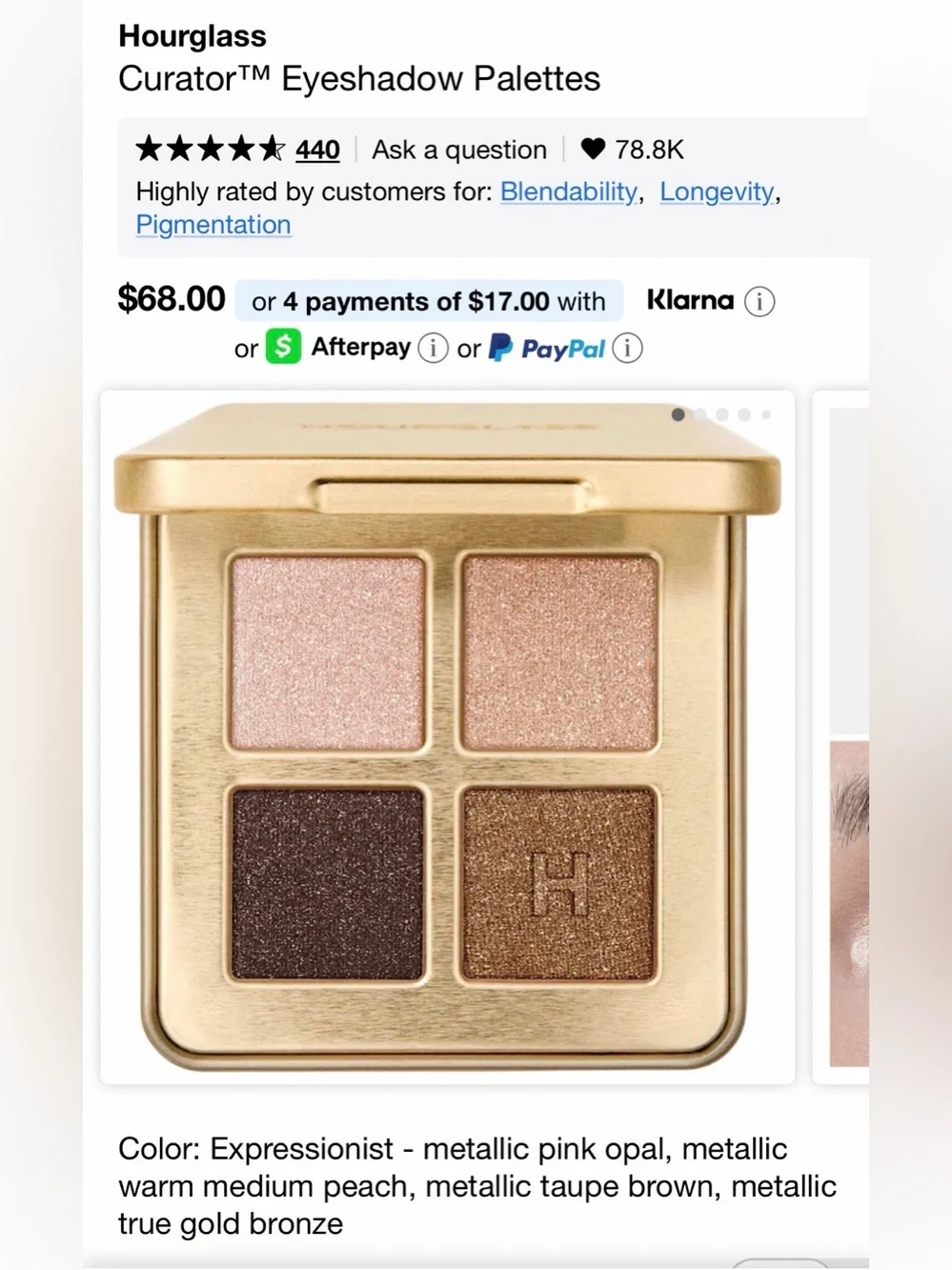 Hourglass Curator Eyeshadow Palette - expressionist
